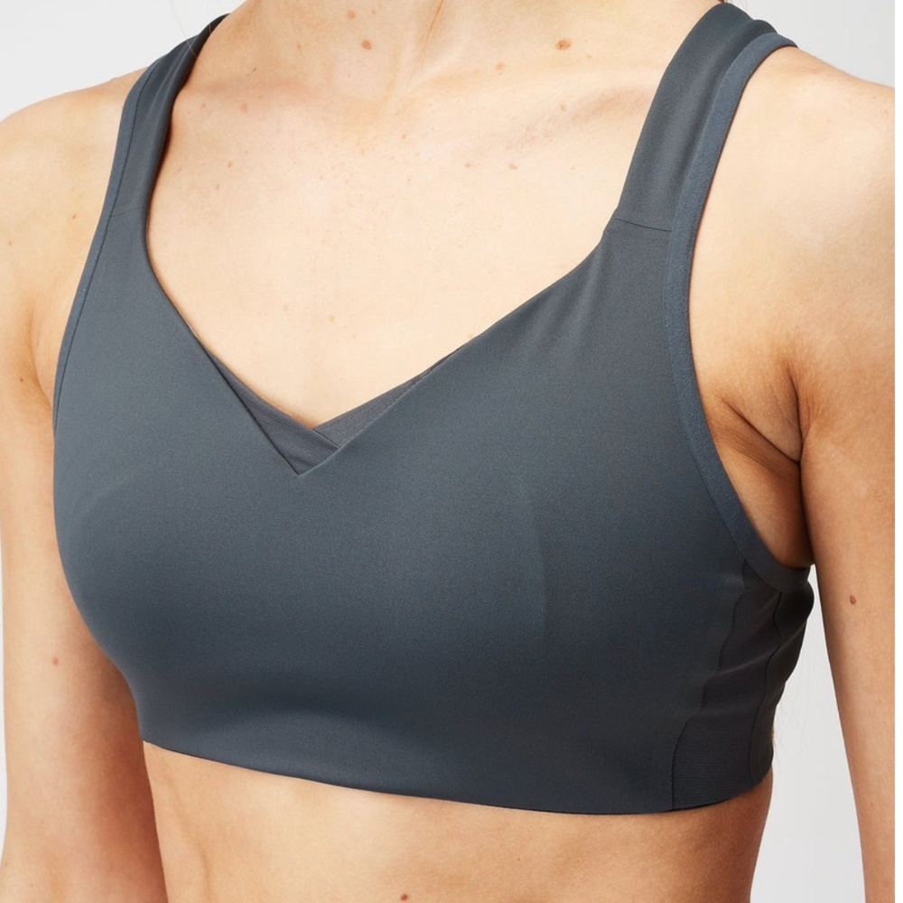 Brooks Drive Convertible Sports Bra Womens Size 32D Asphalt Grey High Impact